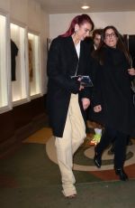DUA LIPA Arrives at Callum Turner