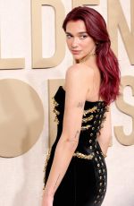 DUA LIPA at 81st Annual Golden Globe Awards in Los Angeles 01/07/2024
