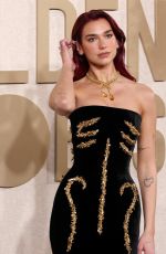 DUA LIPA at 81st Annual Golden Globe Awards in Los Angeles 01/07/2024