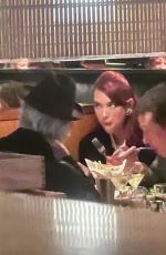 DUA LIPA Out for Dinner with Friends at R+D Kitchen in Santa Monica 01/14/2024