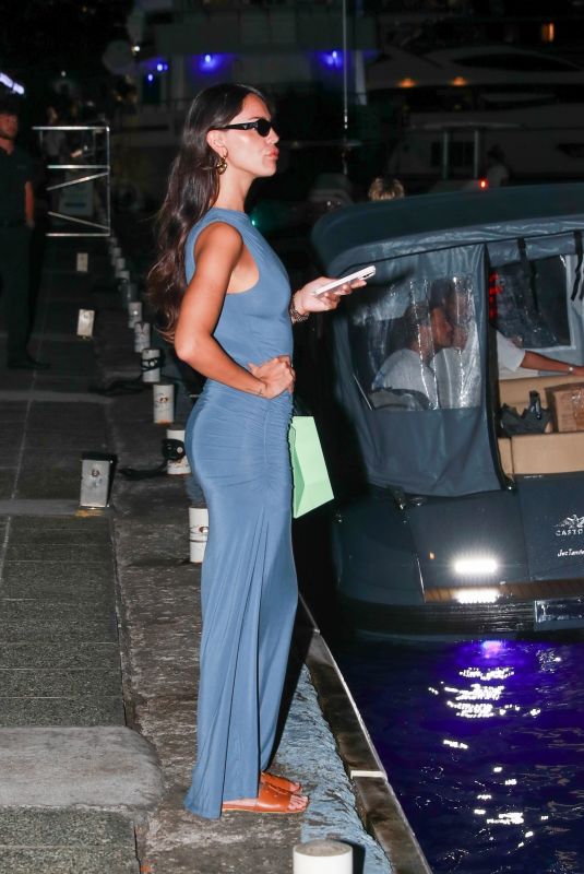 EIZA GONZALEZ Arrives at a New Years Eve Party on a Yacht in St Barts 12/31/2023
