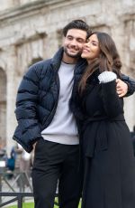 EKIN-SU CULCULOGLU and Davide Sanclimenti Out in Rome 12/27/2023
