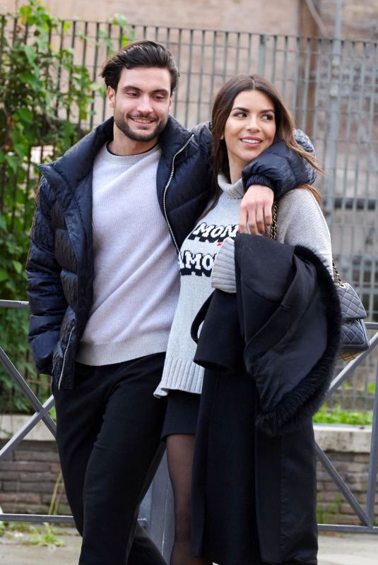 EKIN-SU CULCULOGLU and Davide Sanclimenti Out in Rome 12/27/2023