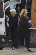 ELISABETH MOSS on the Set of Shell in Los Angeles 01/03/2024