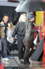 ELISABETH MOSS on the Set of Shell in Los Angeles 01/22/2024