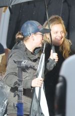 ELISABETH MOSS on the Set of Shell in Los Angeles 01/22/2024