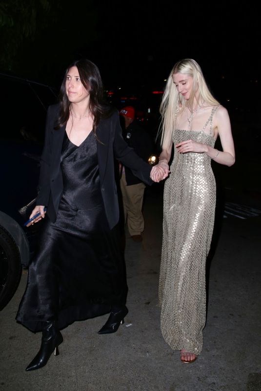 ELIZABETH DEBICKI Arrives at Golden Globes Afterparty at Chateau Marmont 01/07/2024