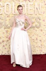 ELLE FANNING at 81st Annual Golden Globe Awards in Los Angeles 01/07/2024