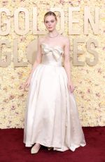 ELLE FANNING at 81st Annual Golden Globe Awards in Los Angeles 01/07/2024