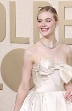 ELLE FANNING at 81st Annual Golden Globe Awards in Los Angeles 01/07/2024