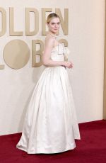 ELLE FANNING at 81st Annual Golden Globe Awards in Los Angeles 01/07/2024
