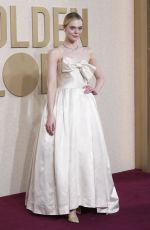 ELLE FANNING at 81st Annual Golden Globe Awards in Los Angeles 01/07/2024