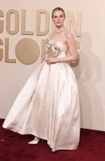 ELLE FANNING at 81st Annual Golden Globe Awards in Los Angeles 01/07/2024