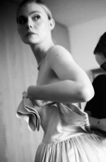 ELLE FANNING - Golden Globes Dress Photoshoot, January 2024