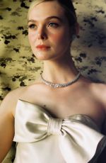 ELLE FANNING - Golden Globes Dress Photoshoot, January 2024