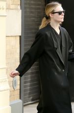 ELLE FANNING Heading for Her Matinee Performance of Appropriate in New York 01/03/2024
