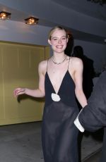 ELLE FANNING Leaves Vas Morgan