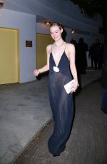 ELLE FANNING Leaves Vas Morgan