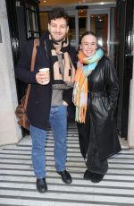 ELLIE LEACH and Vito Coppola Leaves Zoe Ball Breakfast Show in London 01/10/2024