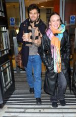 ELLIE LEACH and Vito Coppola Leaves Zoe Ball Breakfast Show in London 01/10/2024