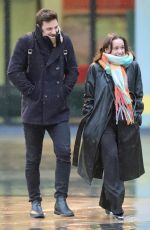ELLIE LEACH and Vito Coppolo Leaves BBC Breakfast Studio at Media City in Salford 01/23/2024
