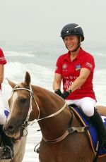 ELSA PATAKY and ZARA TINDALL at Magic Millions Barrier Draw on the Gold Coast 01/09/2024