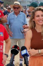 ELSA PATAKY and ZARA TINDALL at Magic Millions Barrier Draw on the Gold Coast 01/09/2024