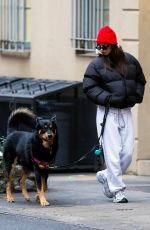 EMILY RATAJKOWSKI Out with Her Dog in New York 01/07/2024