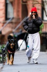 EMILY RATAJKOWSKI Out with Her Dog in New York 01/07/2024
