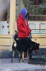 EMILY RATAJKOWSKI Out with Her Dog in New York 01/17/2024