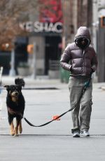 EMILY RATAJKOWSKI Takes Her Dog for a Walk in New York 01/15/2024