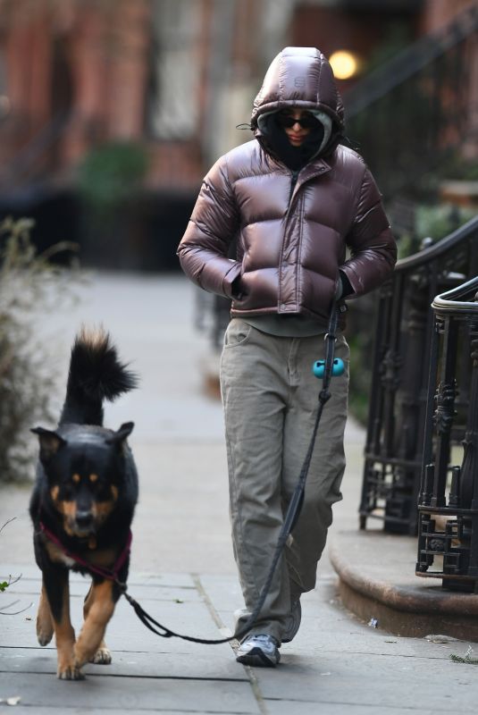 EMILY RATAJKOWSKI Takes Her Dog for a Walk in New York 01/15/2024