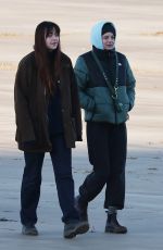 EMMA CORRIN Out for Dog Walk with a Friend in Kent 01/19/2024
