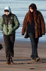 EMMA CORRIN Out for Dog Walk with a Friend in Kent 01/19/2024