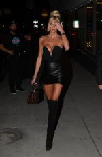 EMMA HERNAN Films a Scene for Selling Sunset Season 7 at The Classic Cat in West Hollywood 01/20/2024