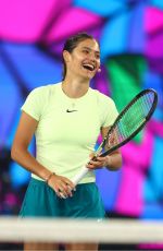 EMMA RADUCANU at Kids Tennis Day Arena Spectacular Ahead of Australian Open in Melbourne 01/13/2024