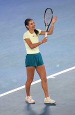EMMA RADUCANU at Kids Tennis Day Arena Spectacular Ahead of Australian Open in Melbourne 01/13/2024