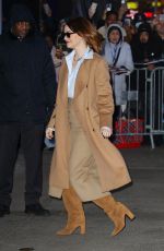 EMMA STONE Arrives at Good Morning America in New York 01/30/2024