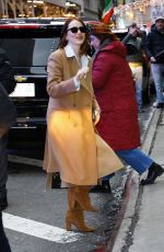EMMA STONE Arrives at Good Morning America in New York 01/30/2024