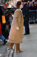 EMMA STONE Arrives at Good Morning America in New York 01/30/2024