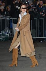 EMMA STONE Arrives at Good Morning America in New York 01/30/2024