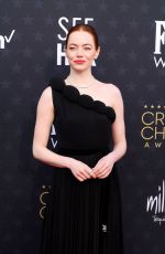 EMMA STONE at 2024 Critics Choice Awards in Santa Monica 01/14/2024