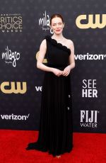 EMMA STONE at 2024 Critics Choice Awards in Santa Monica 01/14/2024
