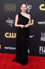 EMMA STONE at 2024 Critics Choice Awards in Santa Monica 01/14/2024