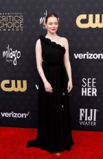 EMMA STONE at 2024 Critics Choice Awards in Santa Monica 01/14/2024