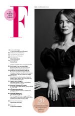 EMMA STONE in F Magazine, January 2024