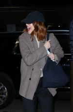 EMMA STONE Night Out in New York 01/30/2024