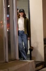 EMMA STONE Out for Dinner at Sushi Park in Los Angeles 01/12/2024