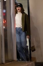 EMMA STONE Out for Dinner at Sushi Park in Los Angeles 01/12/2024