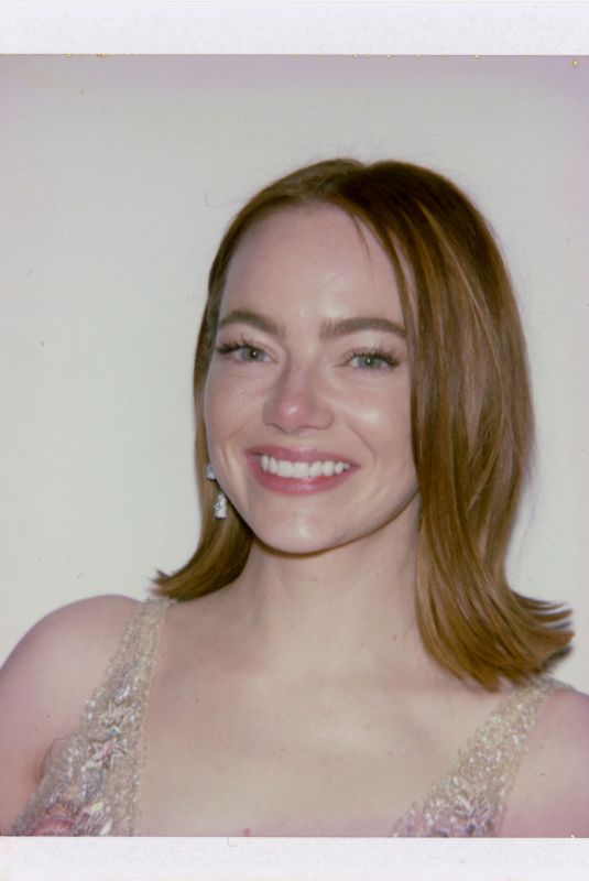 EMMA STONE - Polaroids for Vulture at Golden Globes 2024